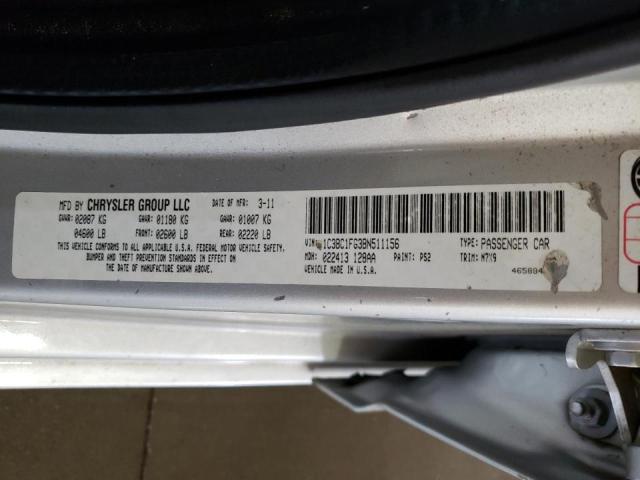 Photo 10 from auction – 2011 CHRYSLER 200 TOURIN with VIN 1C3BC1FG3BN511156