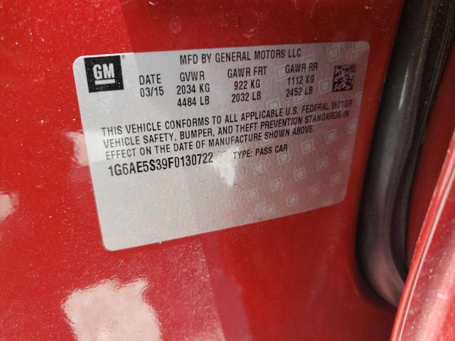 Photo 10 from auction – 2015 CADILLAC ATS PREMIU with VIN 1G6AE5S39F0130722