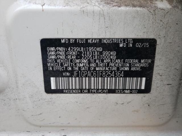Photo 10 from auction – 2015 SUBARU IMPREZA PR with VIN JF1GPAC61F8254364