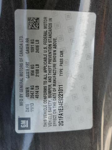 Photo 10 from auction – 2014 CHEVROLET CAMARO LS with VIN 2G1FA1E34E9221011