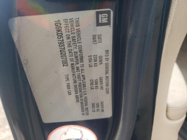 Photo 10 from auction – 2007 CADILLAC DTS with VIN 1G6KD57937U207082