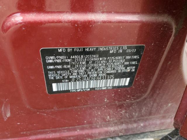 Photo 10 from auction – 2014 SUBARU FORESTER 2 with VIN JF2SJAAC6EH431375