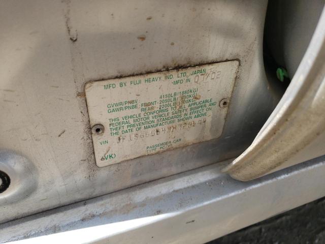 Photo 10 from auction – 2003 SUBARU FORESTER 2 with VIN JF1SG65643H728694