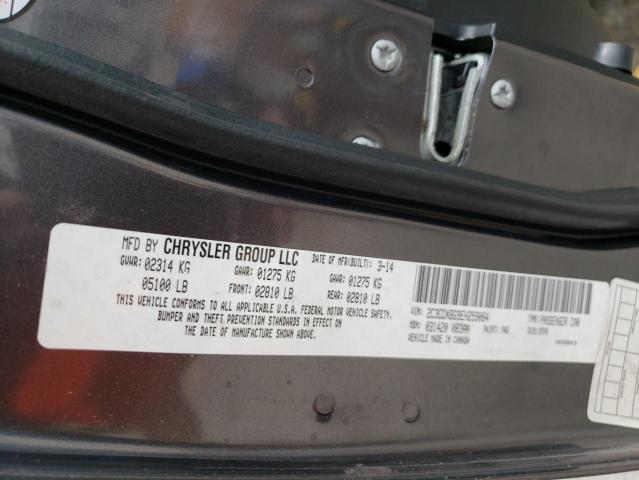 Photo 10 from auction – 2014 DODGE CHARGER SE with VIN 2C3CDXBG9EH259064