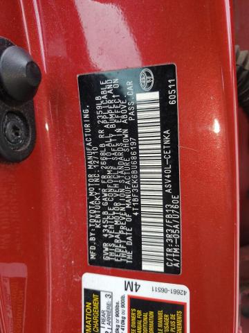 Photo 10 from auction – 2011 TOYOTA CAMRY BASE with VIN 4T1BF3EK6BU686197