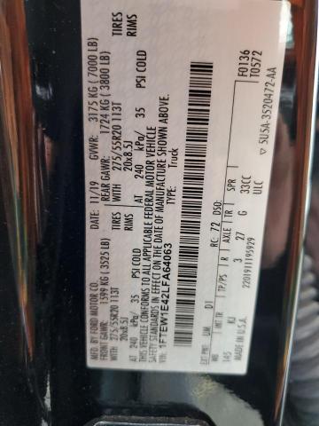 Photo 10 from auction – 2020 FORD F150 SUPER with VIN 1FTEW1E42LFA64063