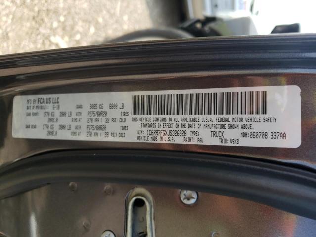 Photo 10 from auction – 2018 RAM 1500 ST with VIN 1C6RR7FGXJS326928