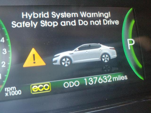 Photo 8 from auction – 2013 KIA OPTIMA HYB with VIN KNAGM4AD3D5052840