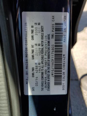 Photo 10 from auction – 2015 MAZDA 6 TOURING with VIN JM1GJ1V63F1176803