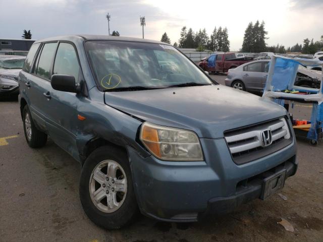 HONDA PILOT LX 2006 with VIN 5FNYF28186B052190 - Photo from auction