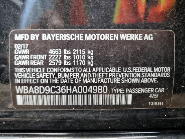 Photo 10 from auction – 2017 BMW 330 XI with VIN WBA8D9C36HA004980