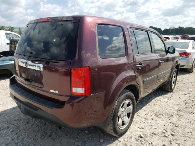 Photo 4 from auction – 2012 HONDA PILOT LX with VIN 5FNYF4H2XCB032314