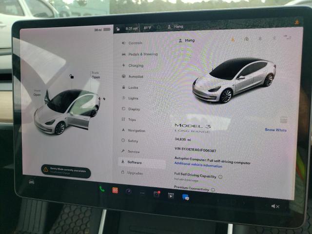 Photo 8 from auction – 2018 TESLA MODEL 3 with VIN 5YJ3E1EA0JF006387