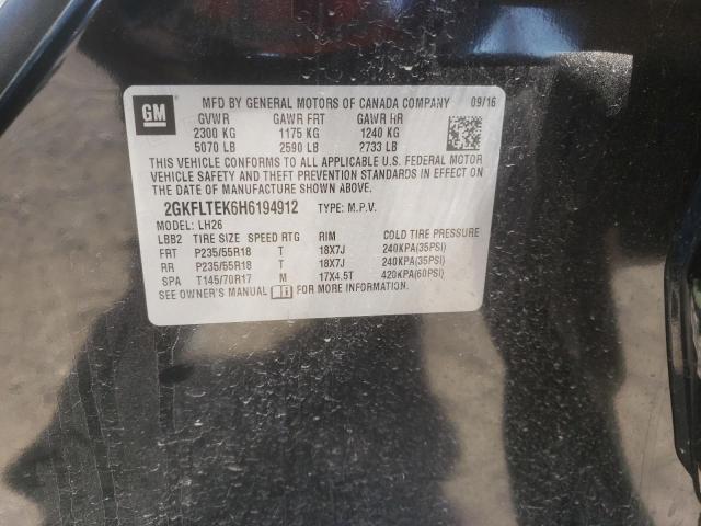 Photo 10 from auction – 2017 GMC TERRAIN SL with VIN 2GKFLTEK6H6194912