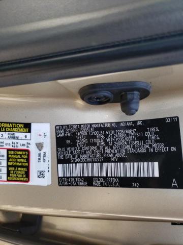 Photo 10 from auction – 2011 TOYOTA SIENNA LE with VIN 5TDKK3DC3BS132727