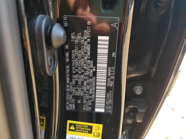 Photo 10 from auction – 2011 TOYOTA HIGHLANDER with VIN 5TDDK3EH9BS069300