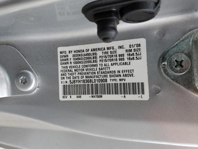 Photo 10 from auction – 2008 HONDA ELEMENT LX with VIN 5J6YH18368L010908