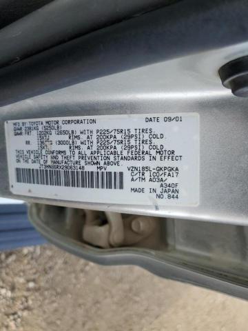 Photo 10 from auction – 2002 TOYOTA 4RUNNER SR with VIN JT3HN86RX29063148