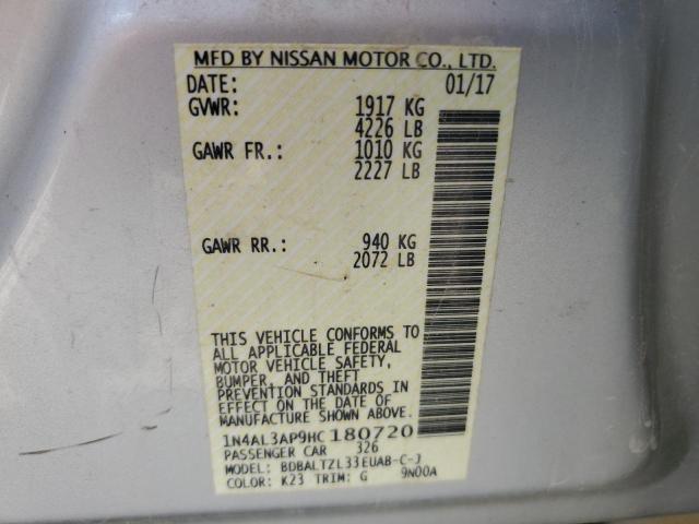 Photo 10 from auction – 2017 NISSAN ALTIMA 2.5 with VIN 1N4AL3AP9HC180720
