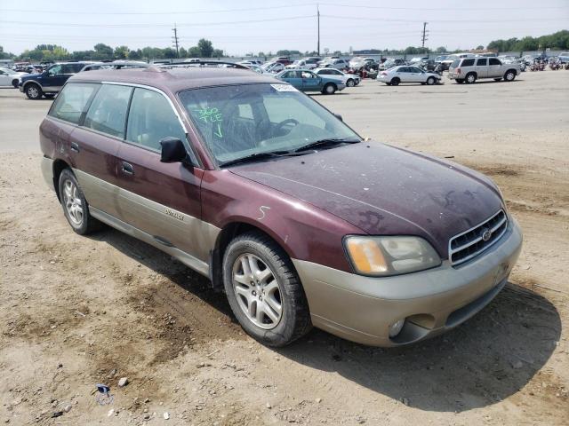 SUBARU LEGACY OUT 2000 with VIN 4S3BH6651Y7621130 - Photo from auction