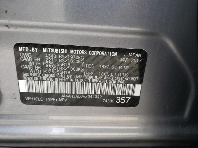 صورة رقم 10 من المزاد - 2017 MITSUBISHI OUTLANDER مع VIN JA4AR3AU6HZ044342