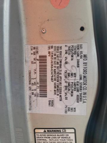 Photo 10 from auction – 2004 FORD EXPLORER X with VIN 1FMZU63K64ZA79487