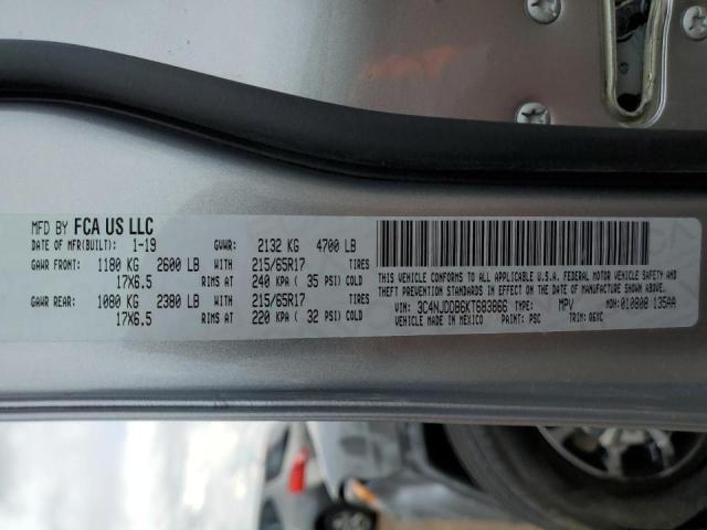 Photo 10 from auction – 2019 JEEP COMPASS TR with VIN 3C4NJDDB6KT683866