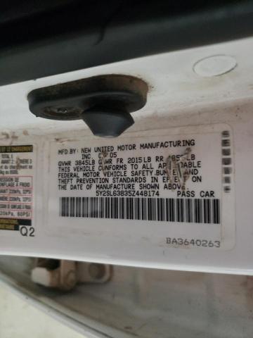 Photo 10 from auction – 2005 PONTIAC VIBE with VIN 5Y2SL63835Z448174