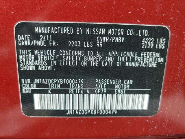 Photo 10 from auction – 2011 NISSAN LEAF SV with VIN JN1AZ0CPXBT000479