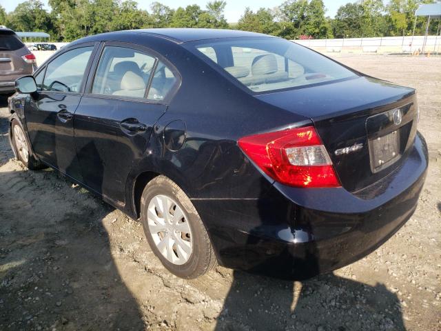Photo 3 from auction – 2012 HONDA CIVIC LX with VIN 19XFB2F59CE350841