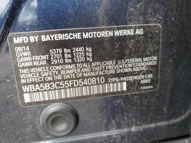 Photo 10 from auction – 2015 BMW 535 XI with VIN WBA5B3C55FD540810