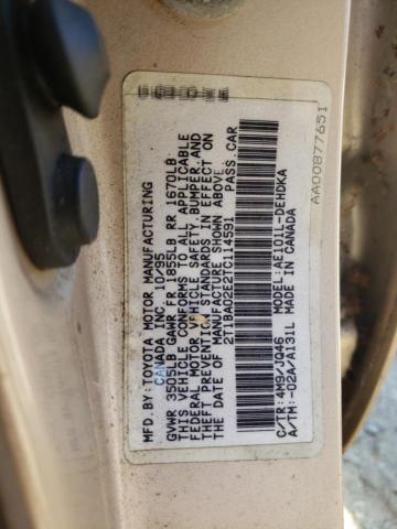 Photo 10 from auction – 1996 TOYOTA COROLLA with VIN 2T1BA02E2TC114591