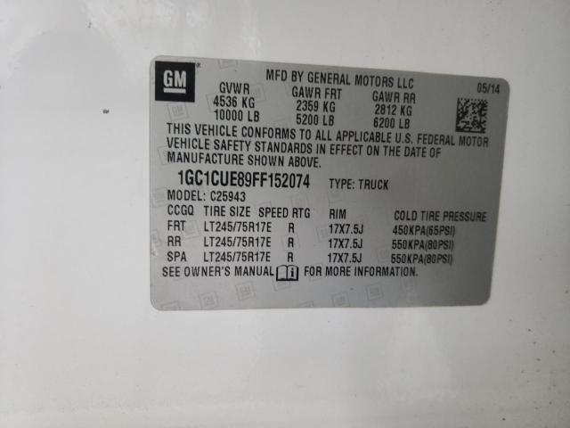 Photo 10 from auction – 2015 CHEVROLET SILVERADO with VIN 1GC1CUE89FF152074