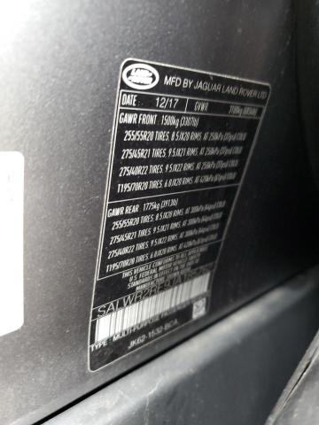 Photo 10 from auction – 2018 LAND ROVER RANGE ROVE with VIN SALWR2RE9JA185762