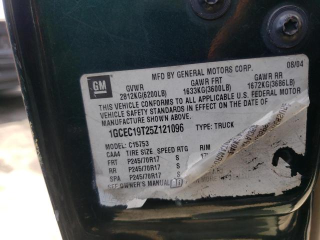 Photo 10 from auction – 2005 CHEVROLET SILVERADO with VIN 1GCEC19T25Z121096