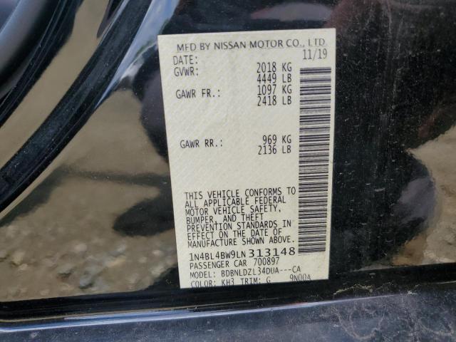 Photo 10 from auction – 2020 NISSAN ALTIMA S with VIN 1N4BL4BW9LN313148