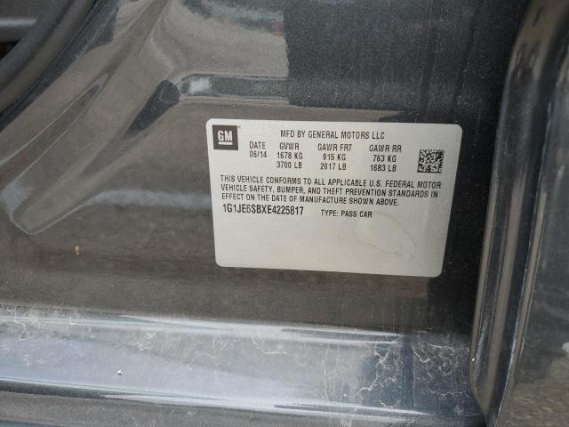 Photo 10 from auction – 2014 CHEVROLET SONIC LTZ with VIN 1G1JE6SBXE4225817