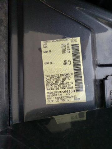 Photo 10 from auction – 2012 NISSAN ALTIMA BAS with VIN 1N4AL2AP1CN566359