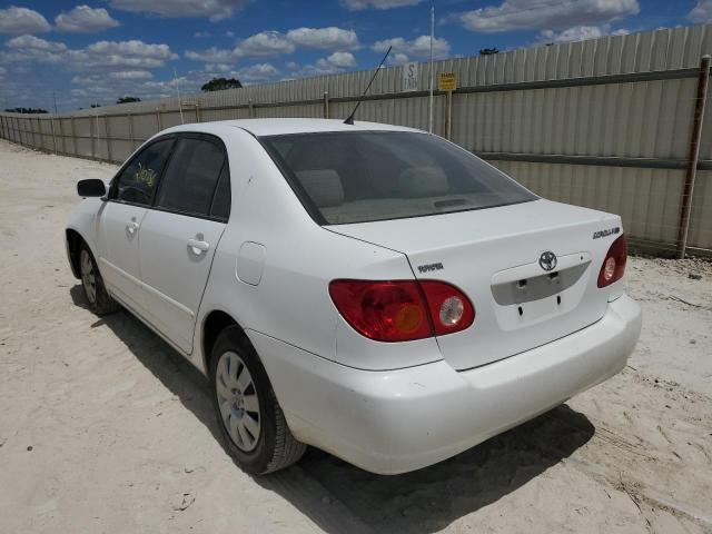 Photo 3 from auction – 2003 TOYOTA COROLLA CE with VIN 1NXBR32E93Z005523