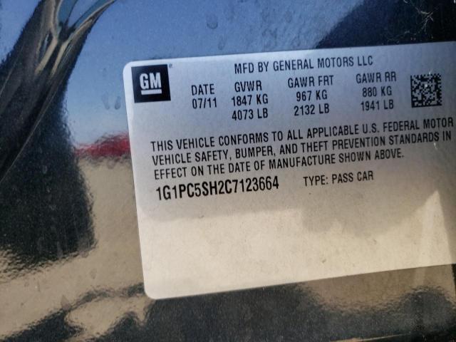 Photo 10 from auction – 2012 CHEVROLET CRUZE LS with VIN 1G1PC5SH2C7123664