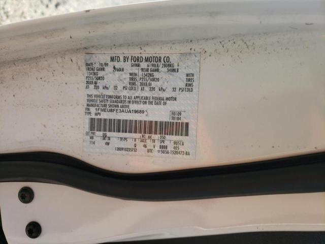 Photo 10 from auction – 2010 FORD EXPLORER L with VIN 1FMEU8FE3AUA19689