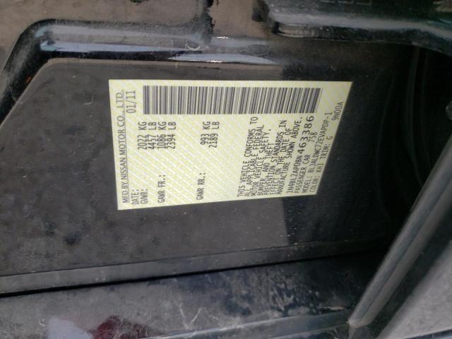 Photo 10 from auction – 2011 NISSAN ALTIMA SR with VIN 1N4BL2AP0BN463386