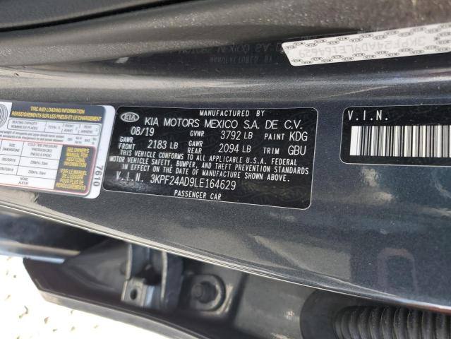 Photo 10 from auction – 2020 KIA FORTE FE with VIN 3KPF24AD9LE164629