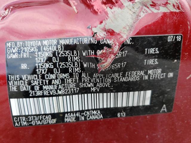 Photo 10 from auction – 2018 TOYOTA RAV4 ADVEN with VIN 2T3RFREV9JW823117