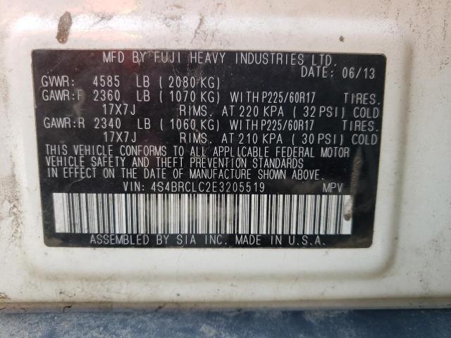 Снимка 10 от търг – 2014 SUBARU OUTBACK 2. с VIN 4S4BRCLC2E3205519