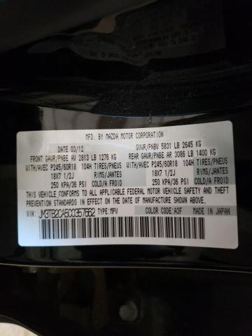 Photo 10 from auction – 2012 MAZDA CX-9 with VIN JM3TB2CA5C0357662