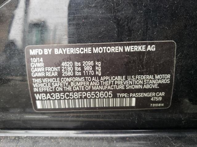 Photo 10 from auction – 2015 BMW 328 XI SUL with VIN WBA3B5C58FP653605