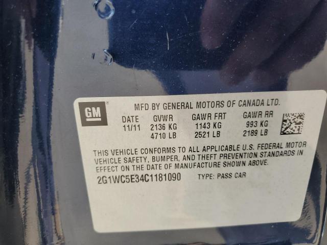 Photo 10 from auction – 2012 CHEVROLET IMPALA LTZ with VIN 2G1WC5E34C1181090