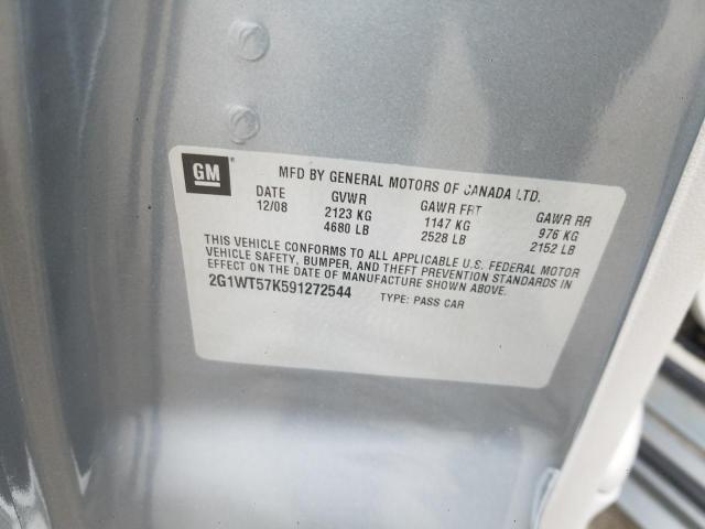 Photo 10 from auction – 2009 CHEVROLET IMPALA 1LT with VIN 2G1WT57K591272544