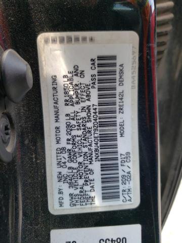 Photo 10 from auction – 2009 TOYOTA COROLLA BA with VIN 1NXBU40E79Z040447